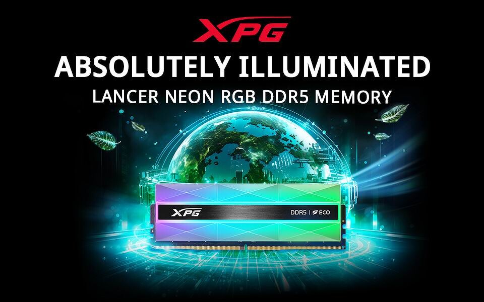 Новая оперативная память XPG Lancer Neon RGB DDR5