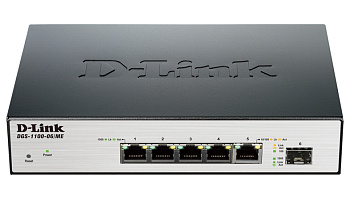 D-Link DGS-1100-06/ME/A1B Настраиваемый компактный коммутатор EasySmart с 5 портами/ 5-ports UTP 10/