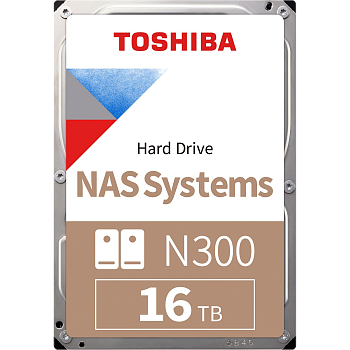 HDD Toshiba N300 NAS SATA3 3.5" 16TB 7200 512Mb 6Gb/s 1 year warranty (replacement ST16000NT001)