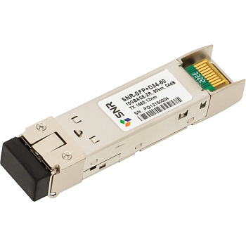 SNR SNR-SFP+D34-80 Модуль/ Модуль SFP+ DWDM оптический, дальность до 80км (24dB), 1550.12нм