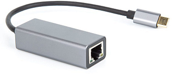 VCOM DU320M Кабель-переходник/ Кабель-переходник USB 3.1 Type-C -->RJ-45 1000Mbps Ethernet, Aluminum