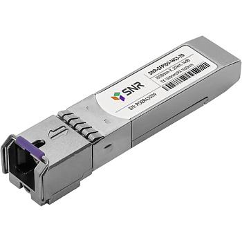 SNR SNR-SFP100-W53-20-LC Модуль/ Модуль SFP WDM, дальность до  20км (14dB), 1550нм, 100Mb (LC)