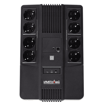 ИБП МАСТЕР 1000, 1000/600 ВА/Вт, LED, USB, RJ11/RJ45, SCHUKOx8/ line-interactive AS brick