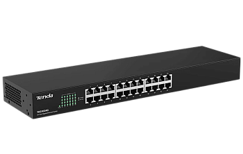 Tenda TEG1024G Коммутатор/ Tenda TEG1024G Коммутатор неуправляемый, 24 порта, 24x1 Гбит/с, установка