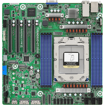Материнская плата/ ASRock TURIND8UD-2T/X550, Deep Micro-ATX, 1x SP5 (LGA 6096) AMD EPYC™ 9005/9004, 