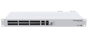 Mikrotik CRS326-24S+2Q+RM Коммутатор/ CRS326-24S+2Q+RM 40 Gbps QSFP+ ports, 24 10 Gbps SFP+ ports, 3
