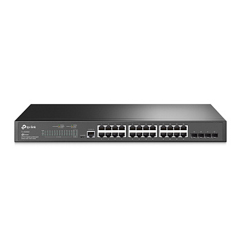 TP-Link SG3428 Коммутатор/ JetStream™ 24-port Gigabit L2/L2+ Managed Switch with 4 SFP slots, suppor