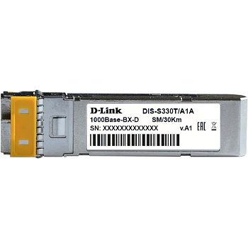 D-Link S330T/30KM/A1A Трансивер/ DIS-S330T Industrial WDM SFP Transceiver, 1000Base-BX-D, Simplex LC