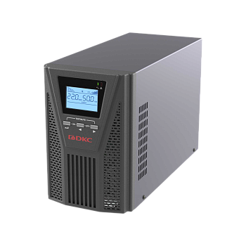 Онлайн ИБП ДКС серии Small Tower, 1000 ВА/900 Вт, 1/1, 2xSchuko, EPO, USB, RS-232, RJ45, з/у 6А, без