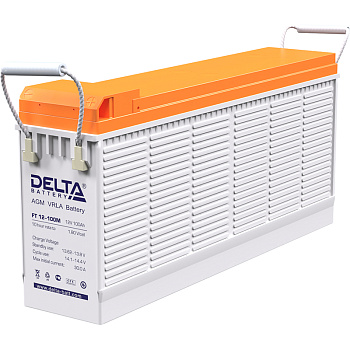 Батарея DELTA серия FT-M, FT 12-100 М, напряжение 12В, емкость 100Ач (разряд 10 часов),  макс. ток р