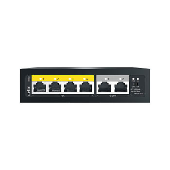 Netis P106C Коммутатор/ Коммутатор Netis P106C (L2) 6x100Мбит/с 4PoE+ 60W неуправляемый