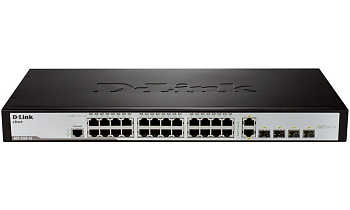 D-Link DES-3200-28/C1A Сетевой коммутатор/ Managed L2 Switch 24x100Base-TX, 2x1000Base-X SFP, 2xComb