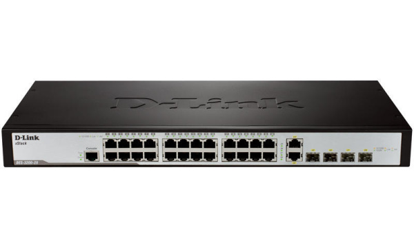 DL-DES-3200-28C1A Коммутатор L2