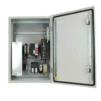 OSNOVO OS-46TB1(SW-80802/ILS(port 90W)) Коммутатор/ OSNOVO Уличный управляемый (L2+) коммутатор на 1