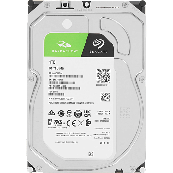 Жесткий диск/ RECERTIFIED HDD Seagate SATA3 1TB Barracuda 7200/5900/5700rpm 256MB 1 year warranty RE