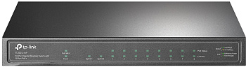 TP-Link TL-SG1210P Коммутатор/ 8-port gigabit Unmanaged PoE+ Switch with 1 Gigabit RJ-45 + 1 SFP upl