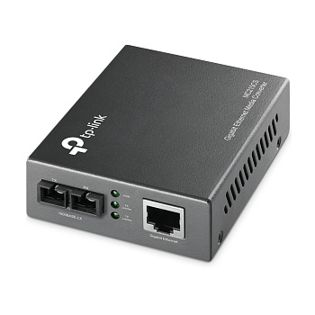 TP-Link MC210CS Конвертер/ 1000Mbps RJ45 to 1000Mbps single-mode SC fiber Converter, Full-duplex,up 