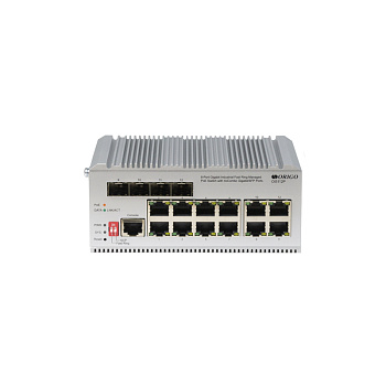 Origo OI3112P/185W/A1A Коммутатор/ Managed L2 Industrial Fast Ring Switch 8x1000Base-T PoE, 4xCombo 