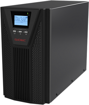 Онлайн ИБП ДКС серии Small Tower, 3000 ВА/2700 Вт, 1/1, 4xSchuko, EPO, USB, RS-232, RJ45, 8x7Ач