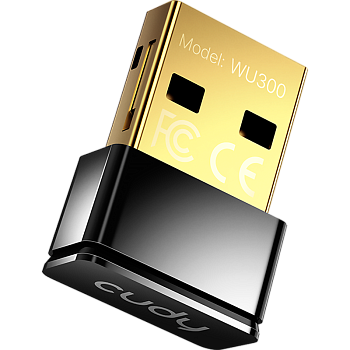 Адаптер Wi-Fi Cudy WU300 AX300 Wi-Fi 6 USB Adapter, Mini Size, 286Mbps at 2.4GHz, Nano Size, USB 2.0