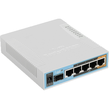 Mikrotik RB962UIGS-5HACT2HNT Точка доступа/ MikroTik hAP ac a dual band with Gigabit ports, USB port