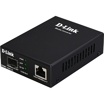 D-Link DMC-G10SC/A1A Медиаконвертер/ DMC-G10SC Media Converter 1000Base-T to 1000Base-LX, SC, Single