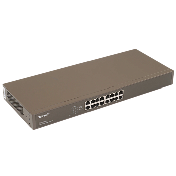 Tenda TEG1016G Коммутатор/ Tenda TEG1016G Коммутатор неуправляемый, 16 портов, 16x1 Гбит/с, установк