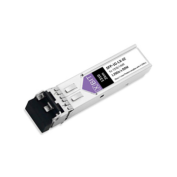XBIT SFP-1G-LX-02 Трансивер XBIT SFP-1G-LX-02    SFP, 1.25Gb/s, 2km, 8dB, 1310nm, SMF, 2LC, DDM