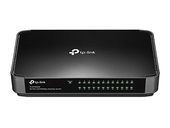 TP-Link TL-SF1024M Коммутатор/ 24-port 10/100M Desktop Switch, 24 10/100M RJ45 ports, plastic case