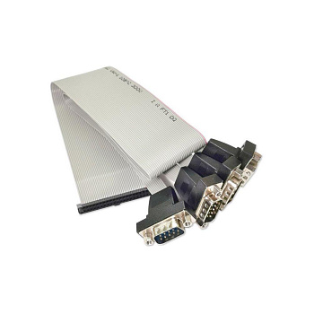 Кабель Advantech 1700000447 F на 4 порта СОМ RS-232, ПВХ, IDC 40P-2.0 - 4xRS-232 D-SUB 9P (M), изоля