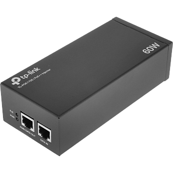 TP-Link POE170S PoE инжектор/ PoE++ Injector Adapter PORT: 1 Gigabit PoE Port, 1 Gigabit Non-PoE Por