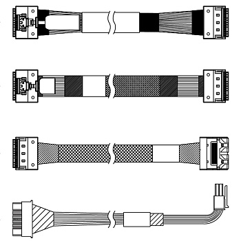 Комплектующие корпусов Lenovo ThinkSystem SR650 V3 2.5" Chassis Front BP3 SAS/SATA Cable Kit
