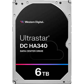 Жесткий диск/ HDD WD SATA Server 6Tb Ultrastar DC HA340 7200 6Gb/s 256MB 1 year warranty (replacemen