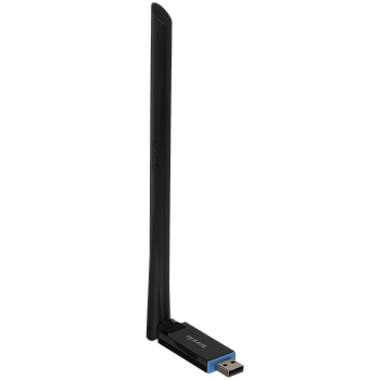 Tenda U10 Адаптер Wi-Fi/ Tenda U10 Двухдиапазонный Wi-Fi адаптер, 2,4/5 ГГц, до 633 Мбит/с, передатч