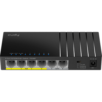 Cudy FS106P Коммутатор/ 6-Port 10/100M PoE Switch with 4 POE Ports Unmanaged Desktop Switch, support
