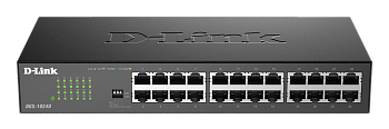 D-Link DGS-1024D/J1A Коммутатор/ Неуправляемый коммутатор, 24x1000Base-T, DIP-переключатель, защита 