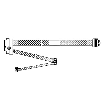 Комплектующие корпусов Lenovo ThinkSystem SR630 V3 M.2 NVMe 2-Bay RAID Cable Kit (Cable kit for use 