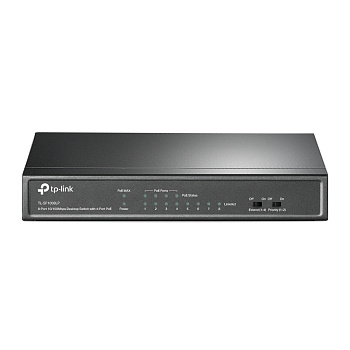 TP-Link TL-SF1008LP Коммутатор/ 8-port 10/100 Mbps unmanaged switch with 4 PoE ports, metal case, de