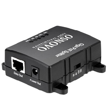 OSNOVO PoE Splitter/G2 Сплиттер/ OSNOVO PoE-сплиттер Gigabit Ethernet с функцией выбора напряжения н