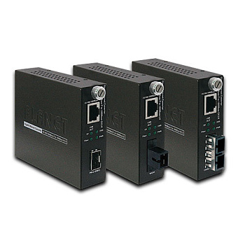 PLANET GST-802 GST-802 медиа конвертер/ 10/100/1000Base-T to 1000Base-SX Smart Gigabit Converter
