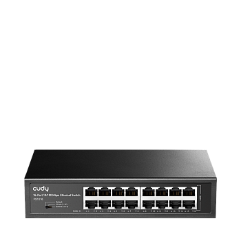 Cudy FS1016 Коммутатор/ 16-Port 10/100 Mbps Switch, 16 10/100 Mbps RJ45 Ports, Switch/VLAN/Extend wo