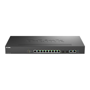 D-Link DMS-1250-12TP/A1A/6KV Коммутатор/ Управляемый L2 PoE-коммутатор, 8x2.5GBase-T PoE, 2x10GBase-