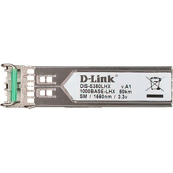 D-Link S350LHX/A1A Трансивер/ DIS-S350LHX Industrial SFP Transceiver, 1000Base-LHX, Duplex LC, 1550n
