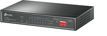 TP-Link TL-SF1009P Коммутатор/ 9-port 10/100Mbps unmanaged switch with 8 PoE+ ports, compliant with 