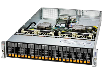 Серверная платформа/ SYS-221H-TN24R (bundle12): 2U / 2x LGA-4677 / 32x DDR5 RDIMM / 24x Hs 2.5" NVMe