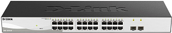 D-Link DGS-1210-26/F3A Коммутатор/ DGS-1210-26/F Smart L2 Switch 24х1000Base-T, 2х1000Base-X SFP, Co