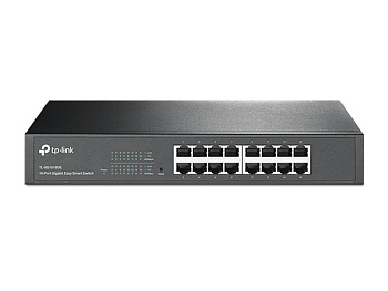 TP-Link TL-SG1016DE Коммутатор/ 16-Port Gigabit Easy Smart Switch, 16 10/100/1000Mbps RJ45 ports, MT