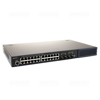 OSNOVO SW-8244/LST(370W) Коммутатор/ SW-8244/LST(370W) Управляемый L2+ стекируемый PoE коммутатор Gi