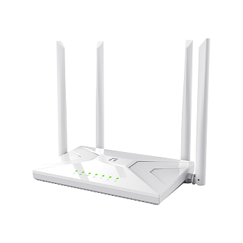 Netis NC21 Маршрутизатор/ Wi-Fi 5  AC1200,  1GHz CPU,   128MB/8MB, 1* FE  WAN Port+3* FE LAN Ports, 