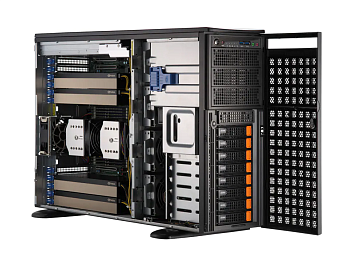 Серверная платформа/ GPU SuperServer SYS-741GE-TNRT (X13DEG-QT, CSE-749TS-R2K05BP) (2 x LGA-4677, 16
